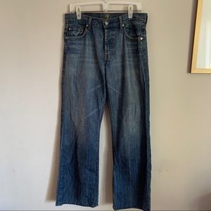 7 for all Mankind Men's Button Fly Denim Jeans